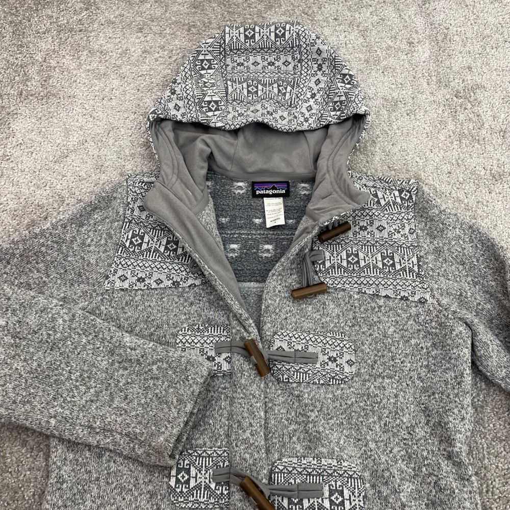 Patagonia Jacket Womens Small Icelandic Better Sweater Coat Toggle Fair Isle
